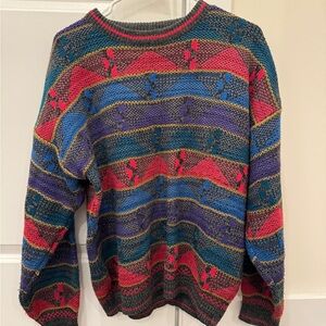 Vintage City Streets Knit Sweater